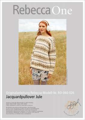 Strickanleitung Pullover Mit Farbigem Muster Rebecca