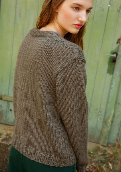 Strickanleitung - Pullover Mit V-Ausschnitt | Rebecca