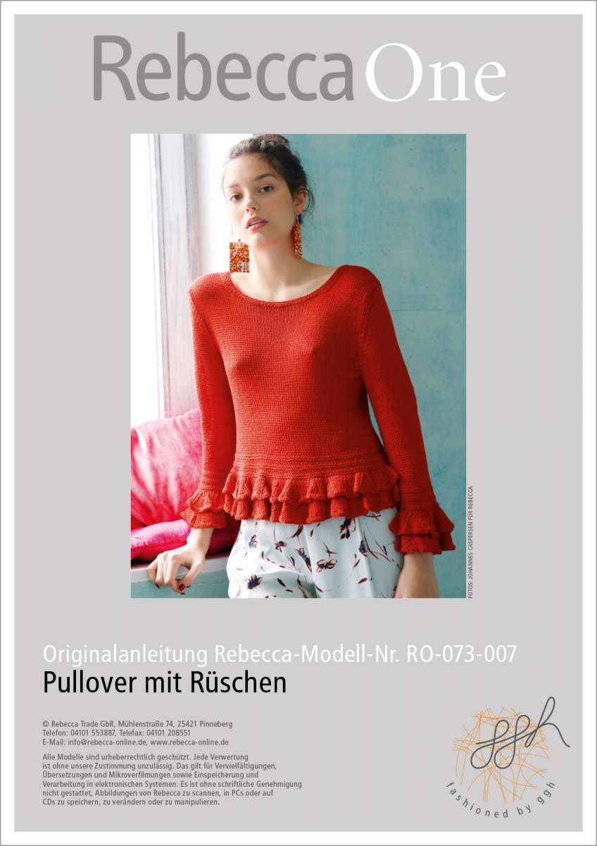 Strickanleitung Pullover Mit Rüschen Rebecca