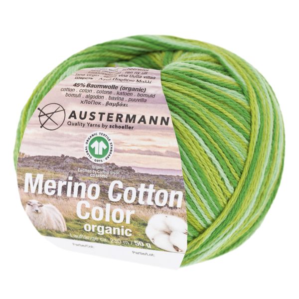 GOTS MERINO COTTON COLOR 50G