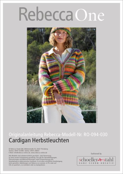 Anleitung - Cardigan Herbstleuchten