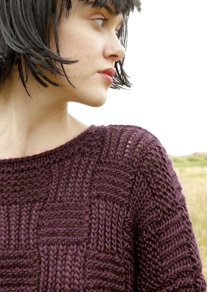 Strickanleitung Pullover Mit Webmuster Rebecca