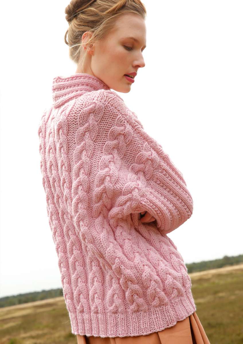 Strickanleitung Pullover Mit Zöpfen Rebecca