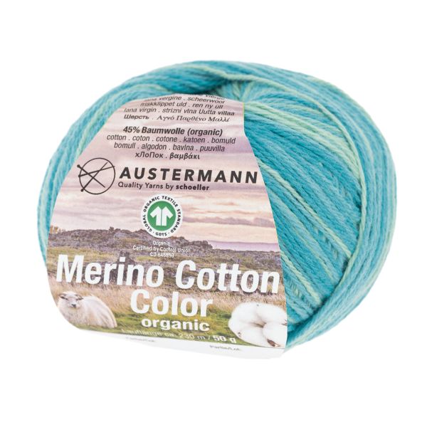 GOTS MERINO COTTON COLOR 50G